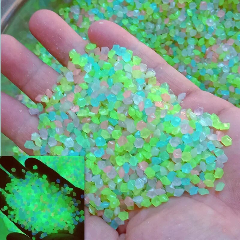Aquarium Fish Breeding - 1000 pçs 3-5mm areia luminosa brilho