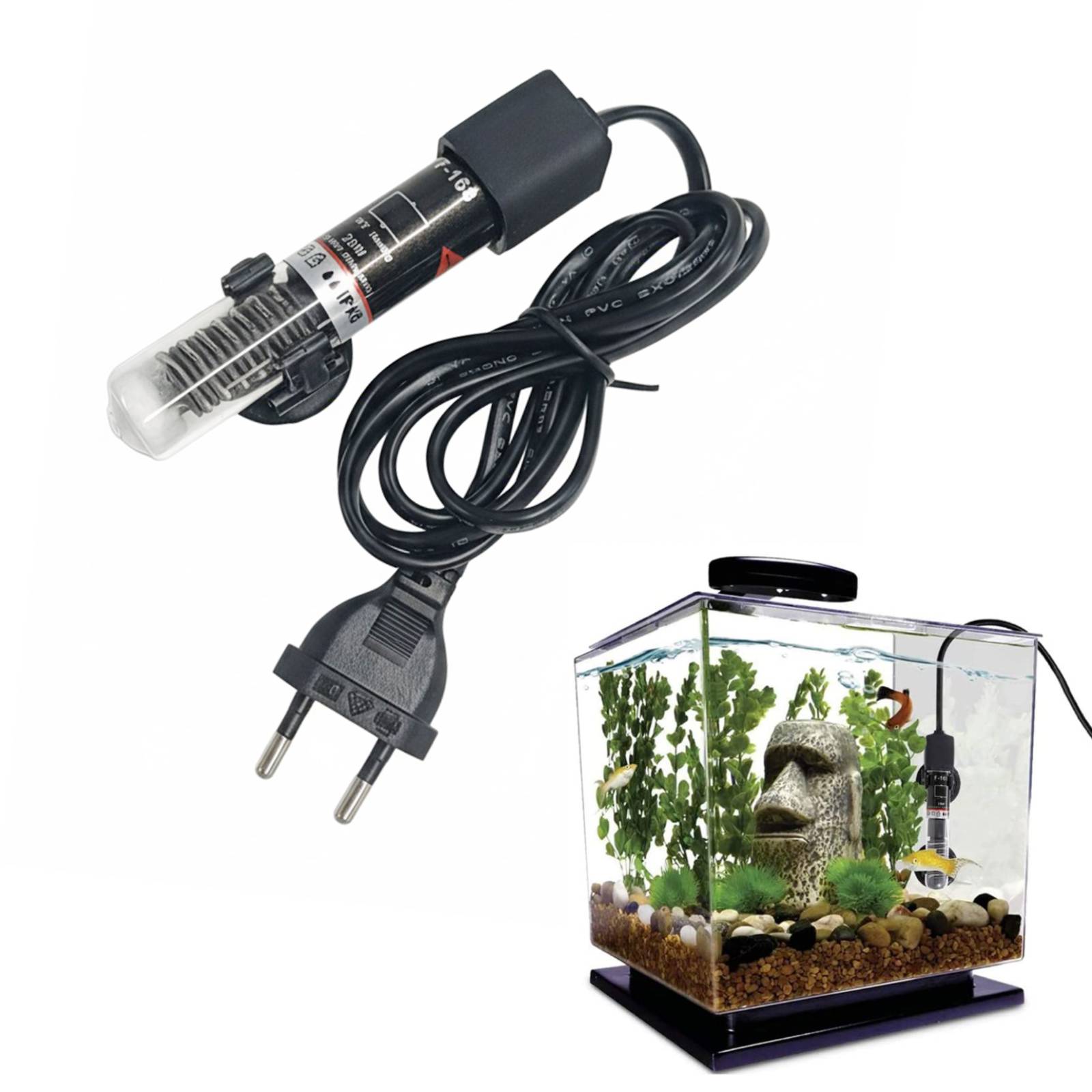 Aquarium Heater Submersible - Mini aquecedor de aquário submersível, água