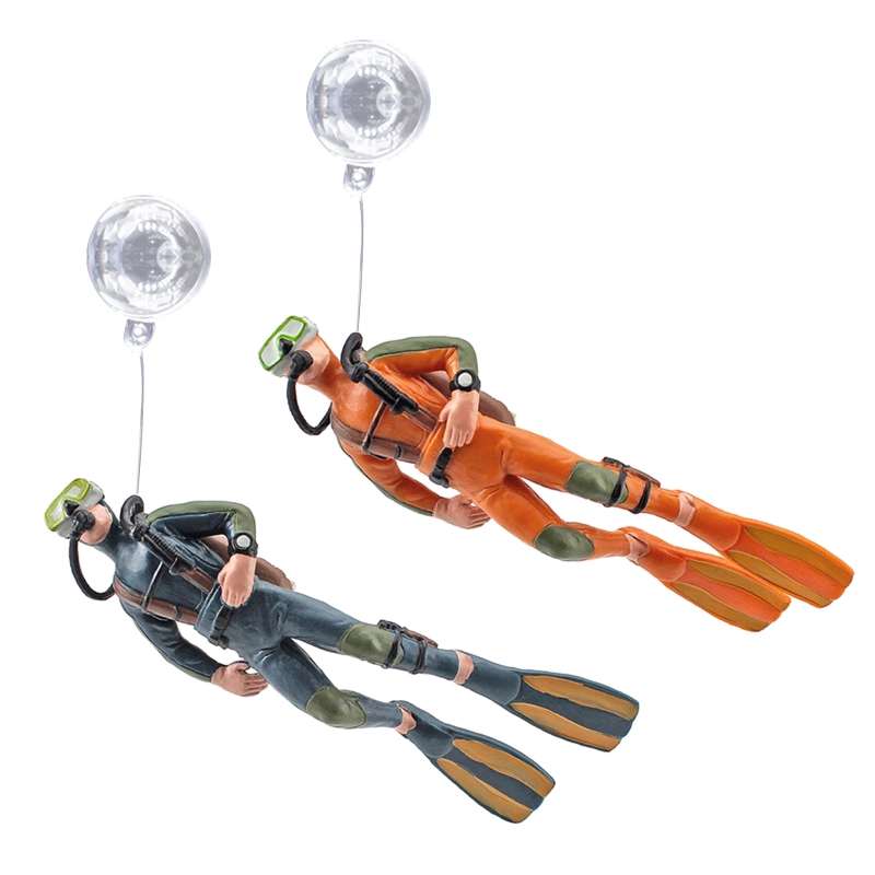 All Fish In Aquarium - Aquário mergulhador decoração flutuante resina mergulhadores