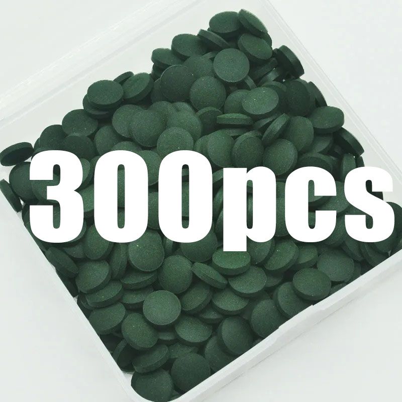 Aquarium Fish Food - 50-300 pçs comprimidos de spirulina de