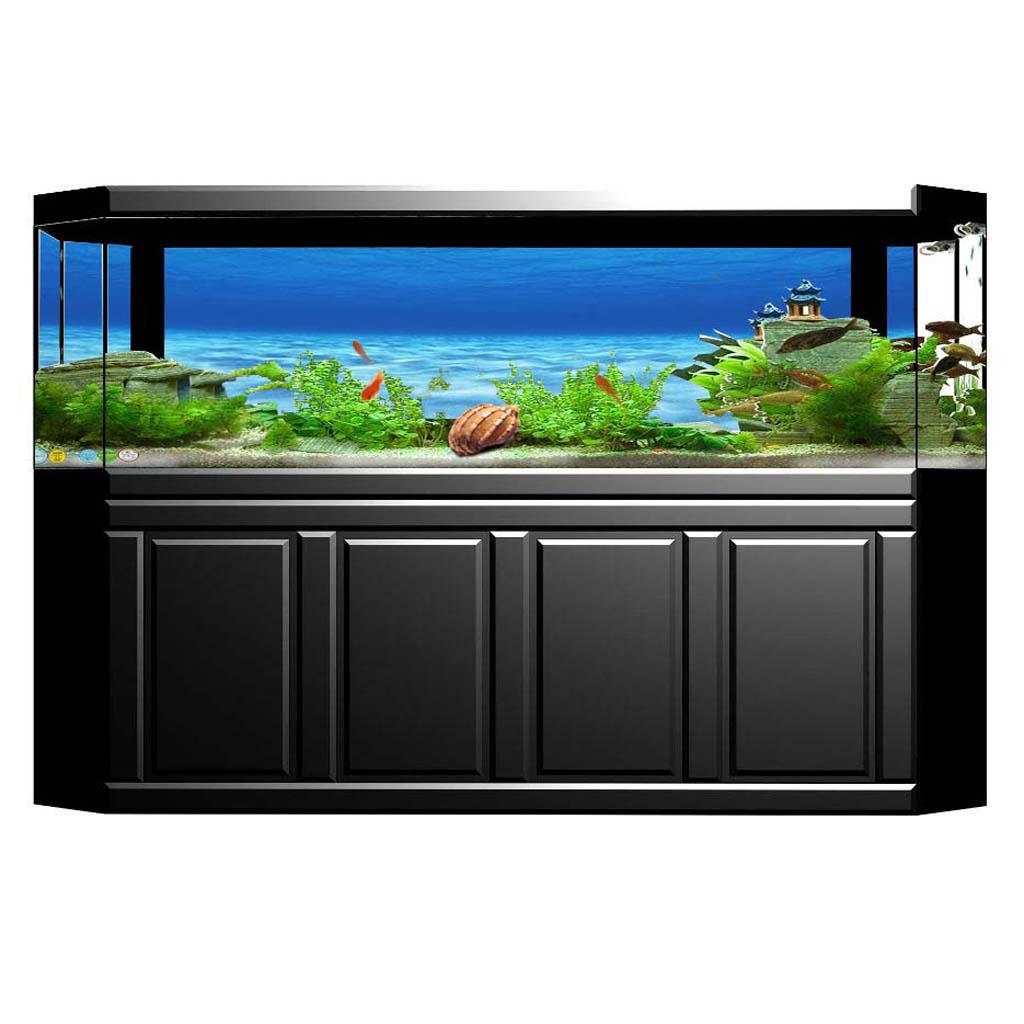 Aquarium Fish World - Lado decorativo fundo do aquário cartaz