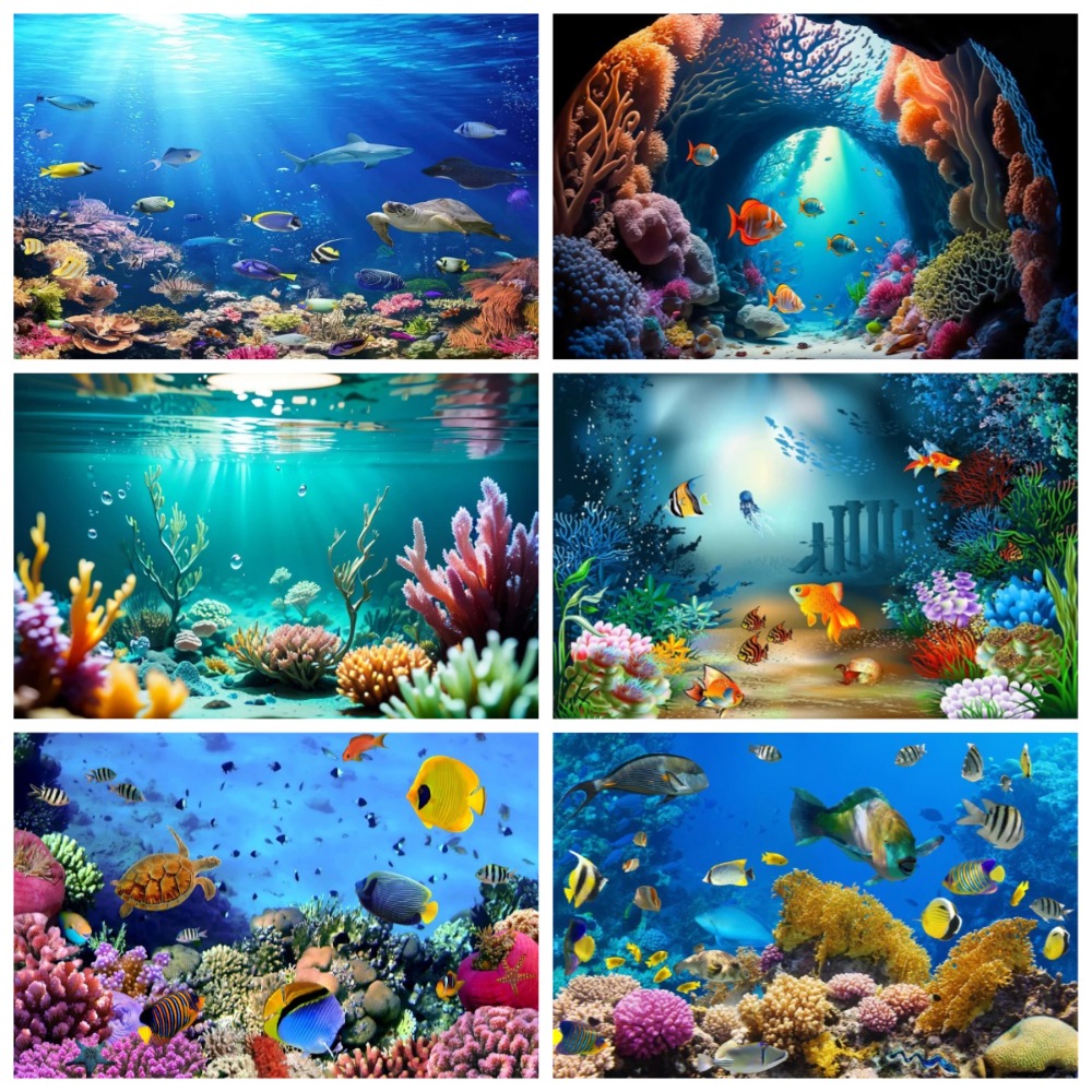 Fundo Fotográfico Temático Aqu - Aquarium Fish World avaliação e preço