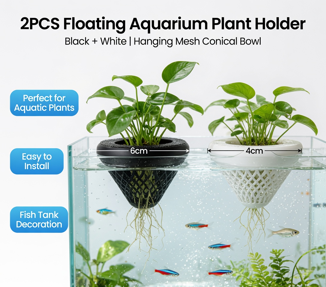 Suporte Flutuante para Plantas - Aquarium Fish Pot avaliação e preço