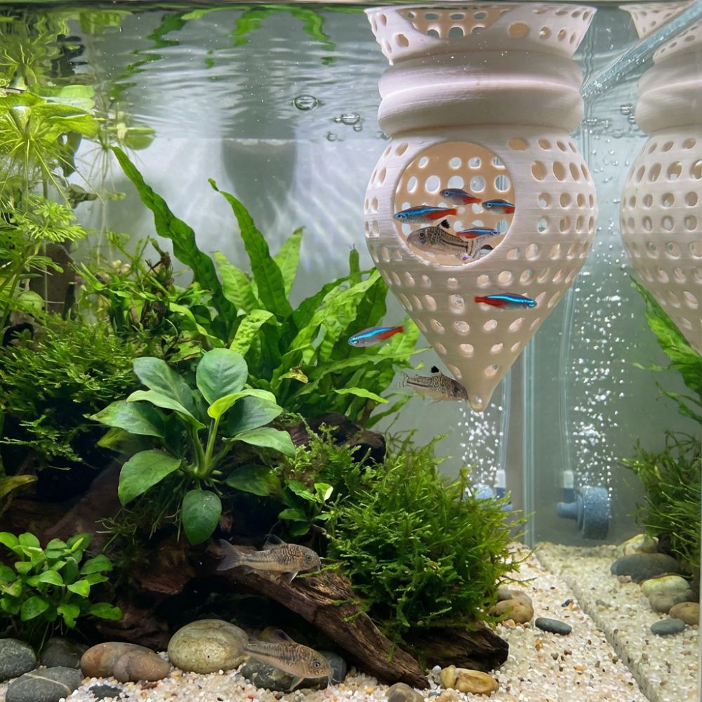 Rede Flutuante 3D Impressa par - Aquarium Fish Food avaliação e preço