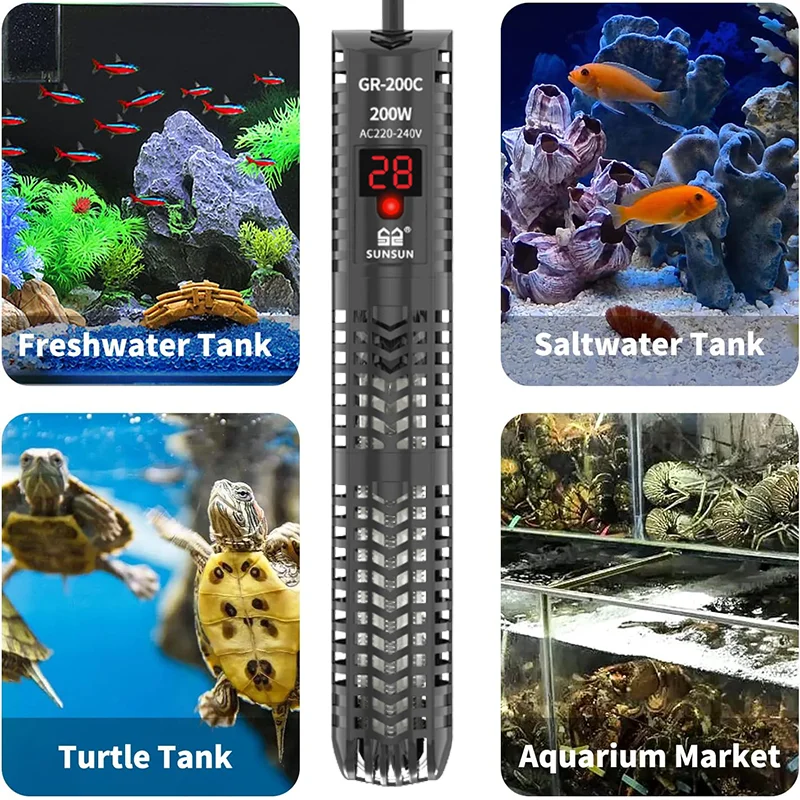 Aquários aquecedor submersível - Aquarium Heater Submersible avaliação e preço