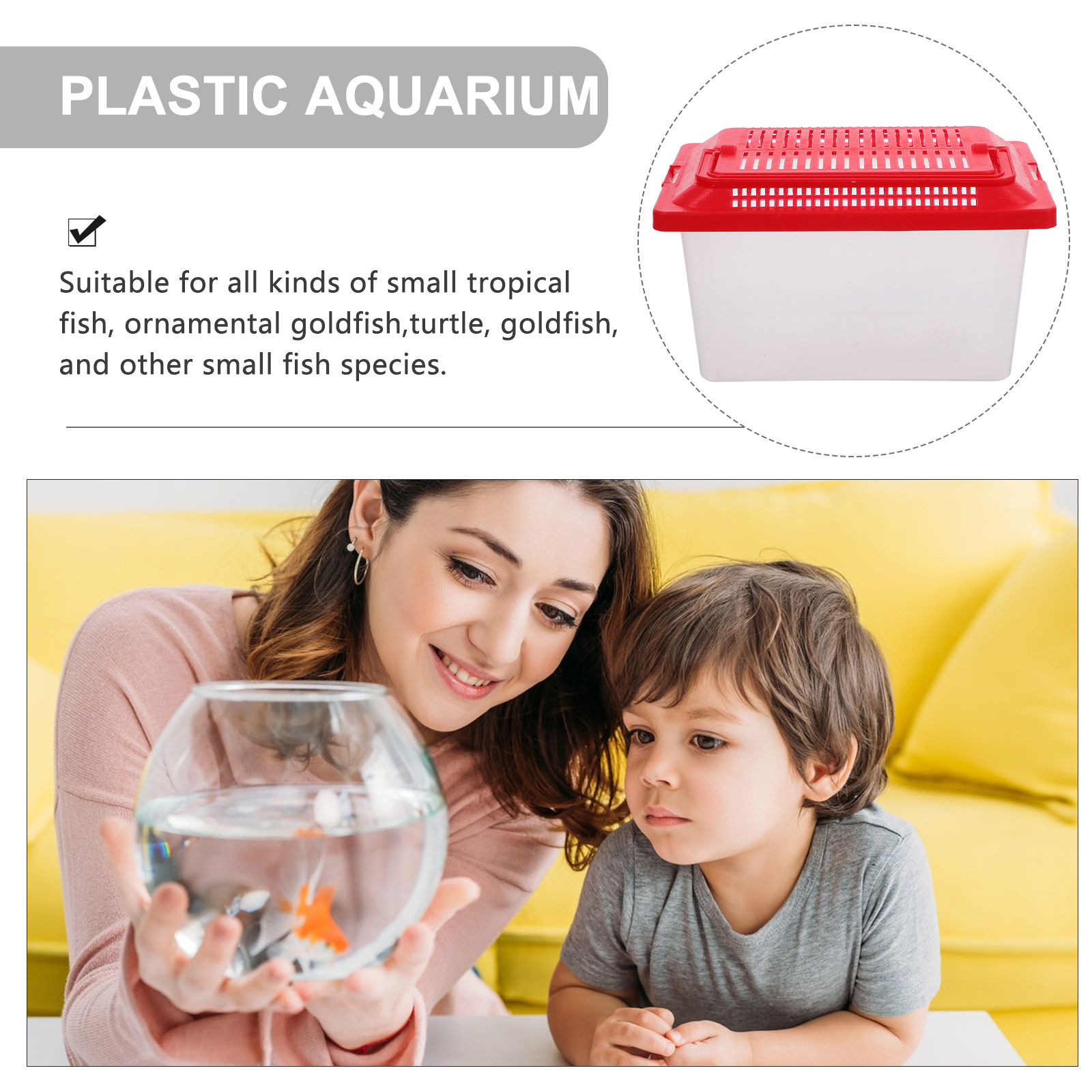 Caixa Portátil Transparente pa - Aquarium Fish Breeding avaliação e preço