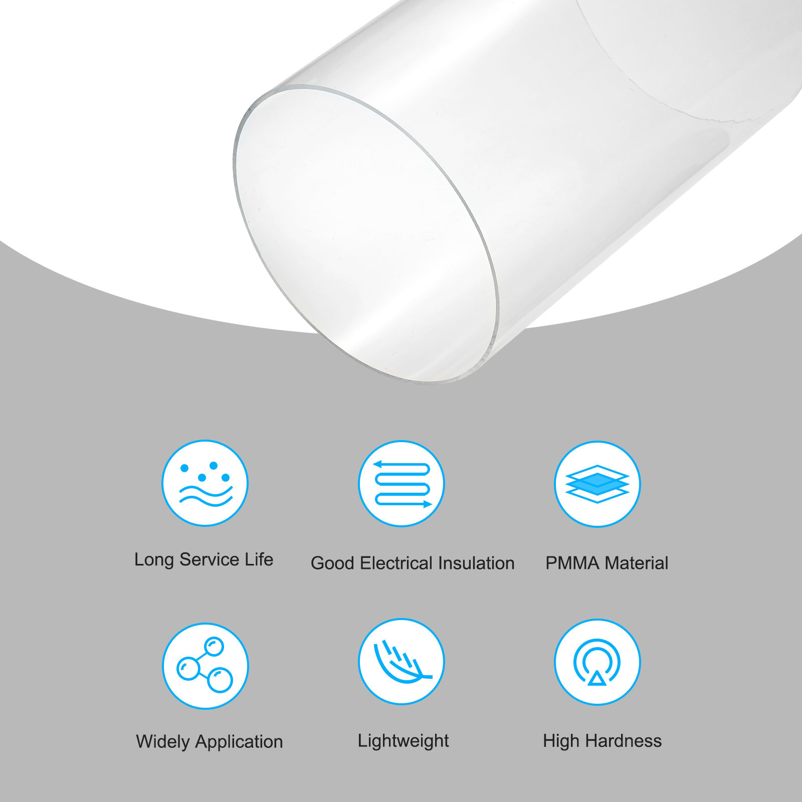 Tubo acrílico transparente par - Aquarium Fish Breeding avaliação e preço