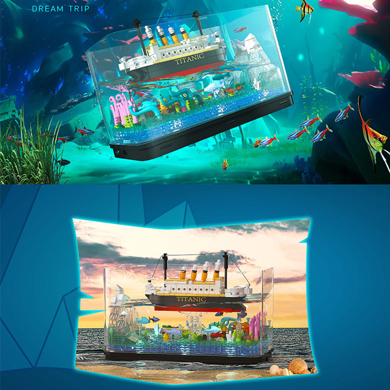 MOC-Blocos de Construção da Ti - Aquarium Fish Keeping avaliação e preço