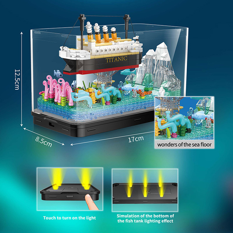 MOC-Blocos de Construção da Ti - Aquarium Fish Keeping avaliação e preço