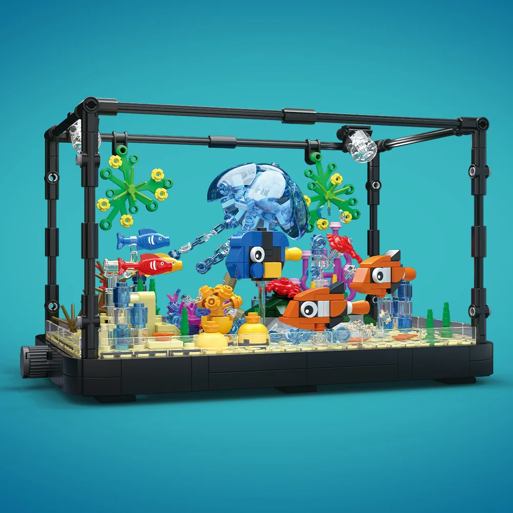 Conjunto de blocos de construç - Aquarium Fish Breeding avaliação e preço
