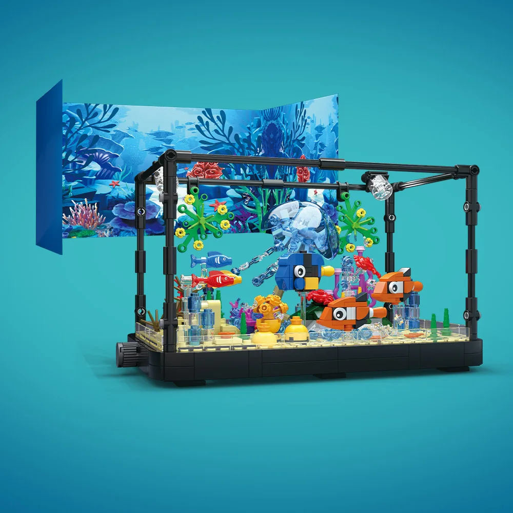 Conjunto de blocos de construç - Aquarium Fish Breeding avaliação e preço