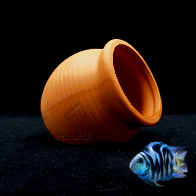 Aquário mini tanque de cerâmic - Aquarium Fish Pot avaliação e preço