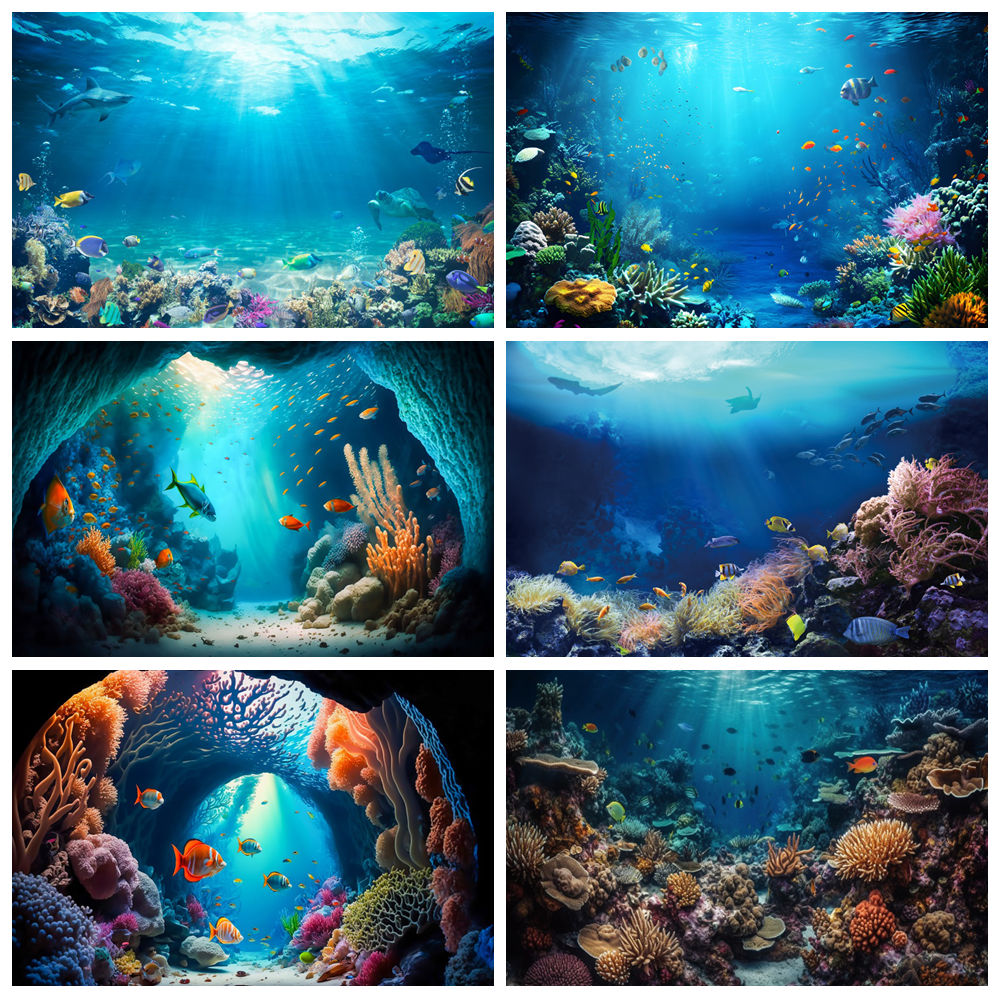 Fundo de fotografia subaquátic - Aquarium Fish World avaliação e preço