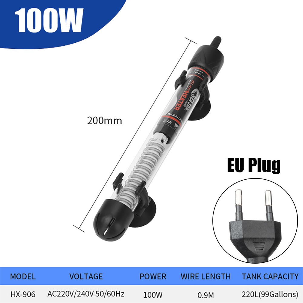 1 pçs 25w/50w/100w/200w/300w t - Aquarium Heater Submersible avaliação e preço