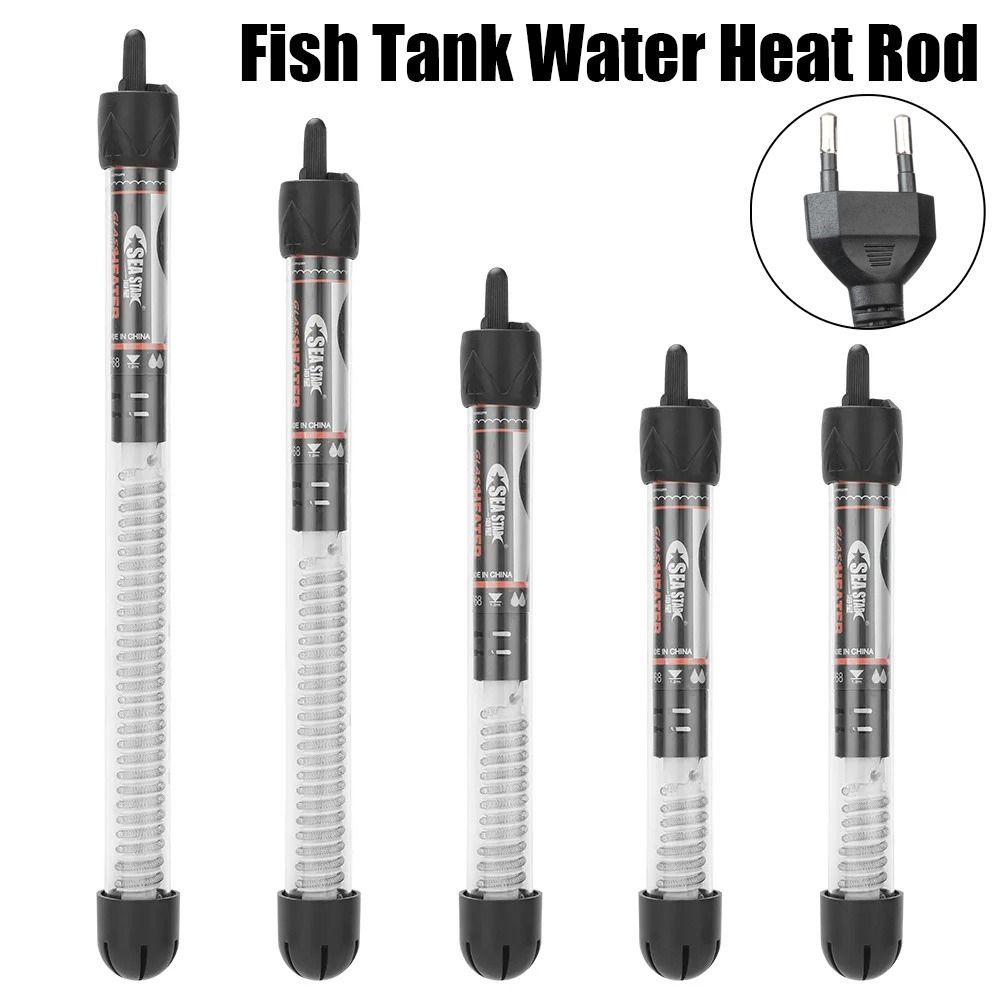 1 pçs 25w/50w/100w/200w/300w t - Aquarium Heater Submersible avaliação e preço