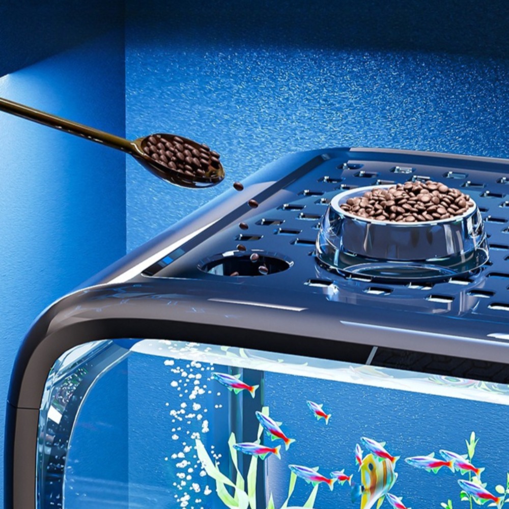Transparente luxo tanque de pe - Aquarium Fish Live avaliação e preço