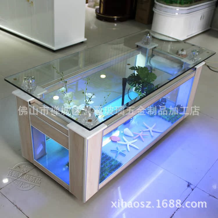 Mesa de centro para sofá, aquá - Aquarium Fish Live avaliação e preço